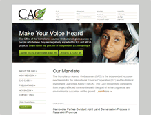 Tablet Screenshot of cao-ombudsman.org
